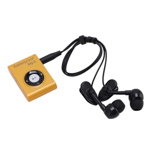 Wassersicherer MP3 -Player Zum Schwimmen, 10 Fuß Unterwassermusik Player mit Kopfhörer, Eingebaut in 8 GB Speicher, Zum Ausführen von Surf -Tauchwassersportarten (ORANGE) von Goshyda