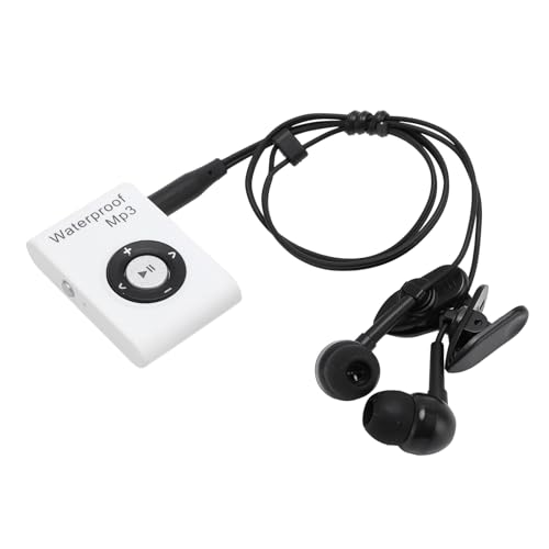 Wassersicherer MP3 -Player Zum Schwimmen, 10 Fuß Unterwassermusik Player mit Kopfhörer, Eingebaut in 8 GB Speicher, Zum Ausführen von Surf -Tauchwassersportarten (White) von Goshyda