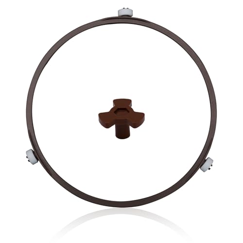 17,8cm Drehtellerring Mikrowelle, Mikrowellen-Drehtellerring mit Rotierendem Kern Halterung für Glasplatten-Tablett Ersatz für Mikrowellen-Spinner für 24,5-27cm Große Glasplatten von Gosknor