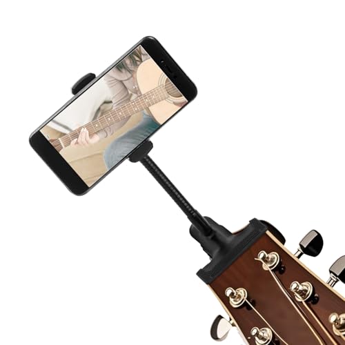 Gosknor Handyhalterung Gitarre, Schwarzer Verstellbarer Schwanenhals-Telefonständer-Clip Passend für iPhone und Alle 11,43-17,78cm Telefone für Gitarre Live-Übertragungen Kurse Videoaufnahmen Gosknor Handyhalterung Gitarre, Schwarzer Verstellbarer Schwanenhals-Telefonständer-Clip Passend für iPhone und Alle 11,43-17,78cm Telefone für Gitarre Live-Übertragungen Kurse Videoaufnahmen von Gosknor