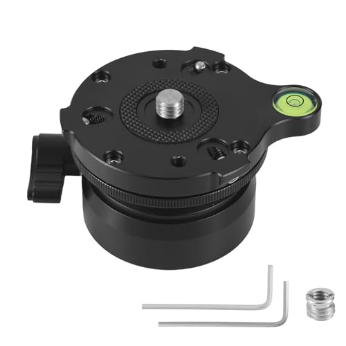 Gosknor Stativ Nivellierbasis mit ±15° Neigungseinstellung, 3/8" Gewinde Aluminiumlegierung Kamera Nivellierer mit Wasserwaage für DSLR und Videokameras Smart Teleskope Gosknor Stativ Nivellierbasis mit ±15° Neigungseinstellung, 3/8" Gewinde Aluminiumlegierung Kamera Nivellierer mit Wasserwaage für DSLR und Videokameras Smart Teleskope von Gosknor