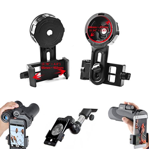 Gosky Teleskop Handy-Fotoadapter, universal, schnell ausgerichtet, Digiscoping-Adapter, kompatibel mit Ferngläsern, Monokular-Spektiv, passend für Fast alle Smartphone-Marken Gosky Teleskop Handy-Fotoadapter, universal, schnell ausgerichtet, Digiscoping-Adapter, kompatibel mit Ferngläsern, Monokular-Spektiv, passend für Fast alle Smartphone-Marken von Gosky