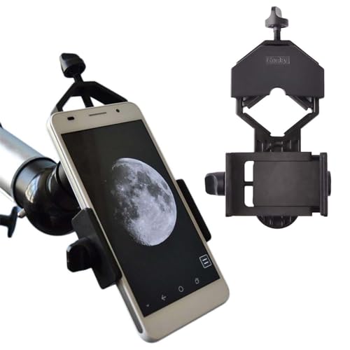 Gosky Universal-Handy-Halterung, kompatibel mit Ferngläsern, Monokular-Spektiven, Teleskopen und Mikroskopen, passend für Fast alle Smartphones von Gosky