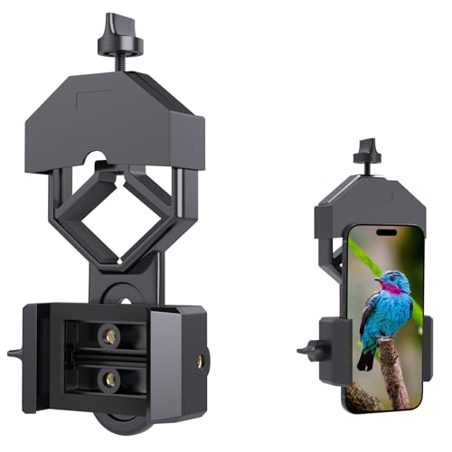 Gosky Universal-Handy-Halterung, kompatibel mit Ferngläsern, Monokular-Spektiven, Teleskopen und Mikroskopen, passend für Fast alle Smartphones schwarz Gosky Universal-Handy-Halterung, kompatibel mit Ferngläsern, Monokular-Spektiven, Teleskopen und Mikroskopen, passend für Fast alle Smartphones schwarz von Gosky