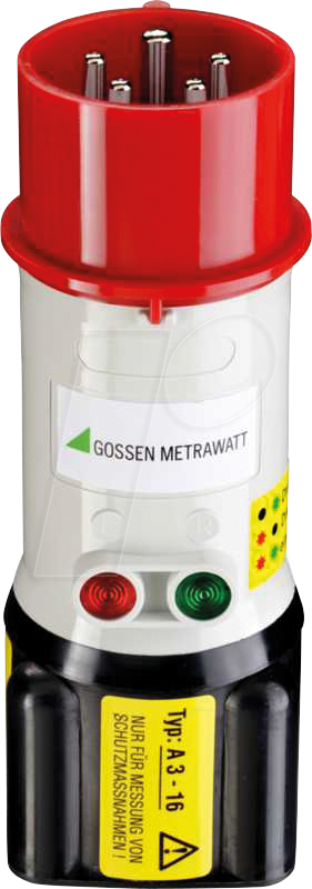 GMCI A3-16 - Drehstromadapter A3-16 für Installationstester, 16 A von Gossen Metrawatt