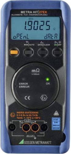 Gossen Metrawatt METRAHIT 27EX Hand-Multimeter kalibriert (DAkkS-akkreditiertes Labor) Ex-geschützt von Gossen Metrawatt