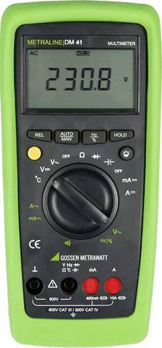 Gossen Metrawatt METRALINE DM 41 Hand-Multimeter kalibriert (ISO) digital CAT III 600 V, CAT IV 300V von Gossen Metrawatt