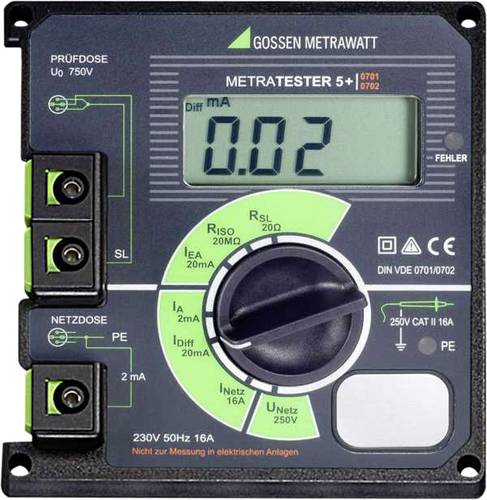 Gossen Metrawatt METRATESTER 5-F-E Gerätetester VDE-Norm 0701-0702 von Gossen Metrawatt