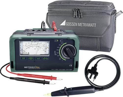 Gossen Metrawatt METRISO PRO-Set Isolationsmessgerät 50 V, 100 V, 250 V, 500 V, 1000V 1 TΩ von Gossen Metrawatt