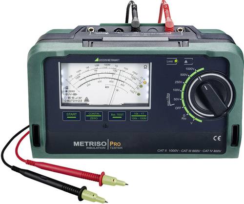 Gossen Metrawatt Metriso Pro Isolationsmessgerät 50 V, 100 V, 250 V, 500 V, 1000V 1 TΩ von Gossen Metrawatt