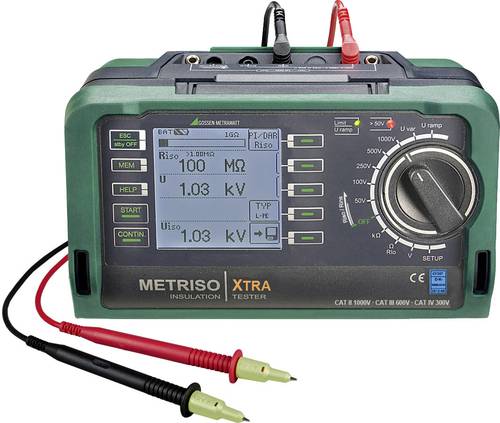 Gossen Metrawatt Metriso XTRA Isolationsmessgerät kalibriert (DAkkS-akkreditiertes Labor) 50 V, 100 von Gossen Metrawatt