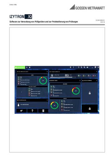 Gossen Metrawatt S103X IZYTRONIQ BUSINESS Advanced/Professional Software 1St. von Gossen Metrawatt