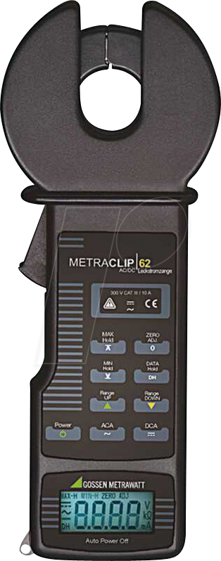 METRACLIP 62 - Stromzange METRACLIP 62, digital, AC/DC, bis 10 A von Gossen Metrawatt