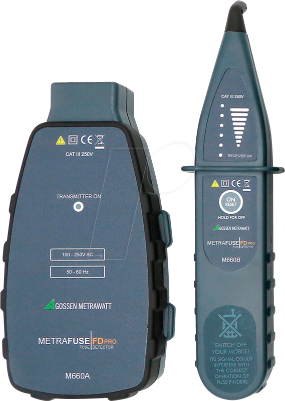METRAFUSE FD PRO - Sicherungsfinder METRAFUSE FD PRO mit Sender und Empfänger von Gossen Metrawatt