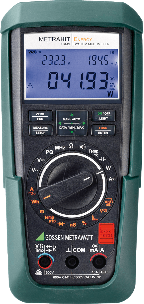 METRAHIT EN DCPW - Multimeter METRAHIT ENERGY, 60000 Counts, TRMS, DC-Power Set von Gossen Metrawatt