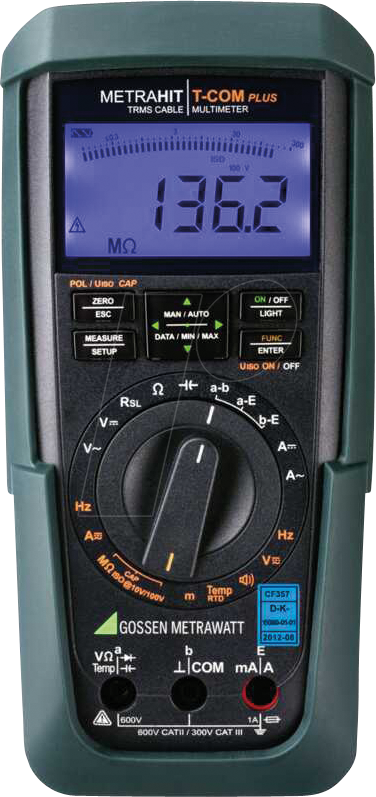 METRAHIT T-COM - Multimeter METRAHIT T-COM plus, digital, 3100 Counts, TRMS von Gossen Metrawatt