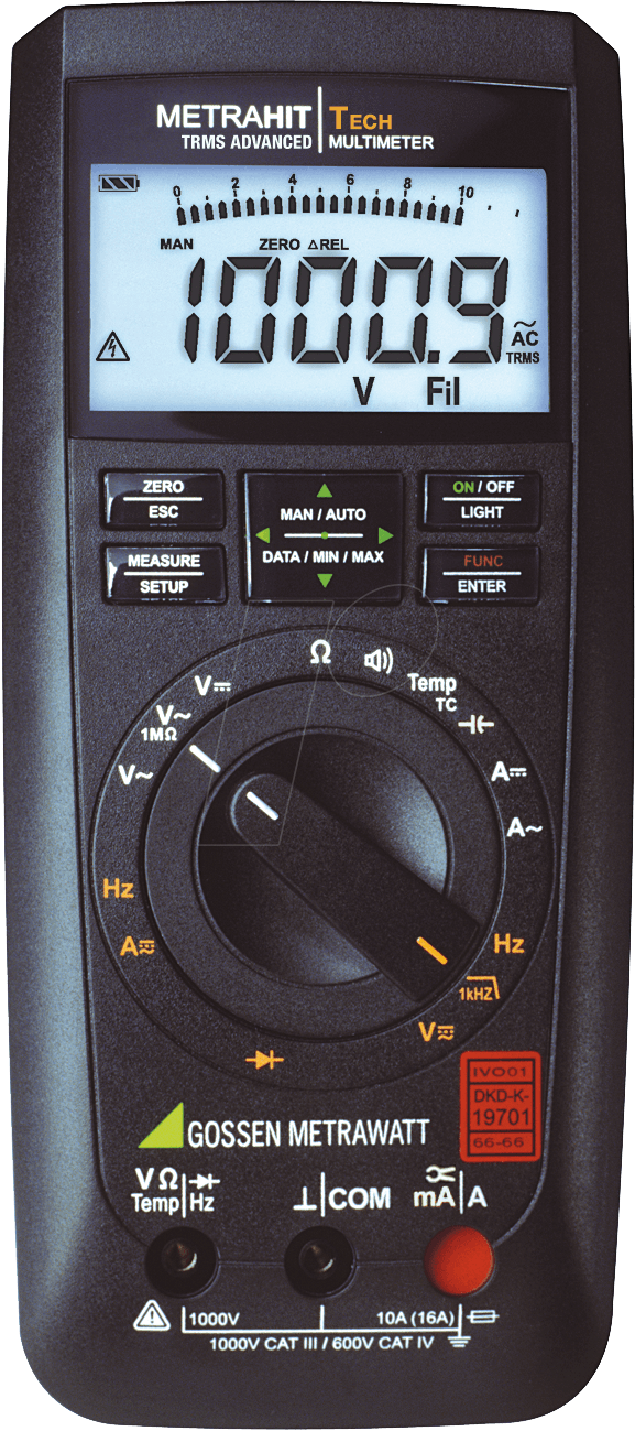 METRAHIT TECH - Multimeter METRAHIT AM TECH, digital, 12000 Counts, TRMS METRAHIT TECH - Multimeter METRAHIT AM TECH, digital, 12000 Counts, TRMS von Gossen Metrawatt