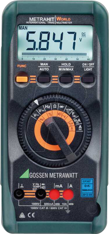 METRAHIT WORLD - Multimeter METRAHIT WORLD, digital, 6000 Counts TRMS METRAHIT WORLD - Multimeter METRAHIT WORLD, digital, 6000 Counts TRMS von Gossen Metrawatt