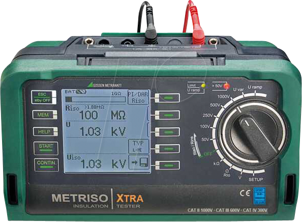 METRISO XTRA - Isolationsmessgerät METRISO XTRA, Niederohm und Spannung von Gossen Metrawatt