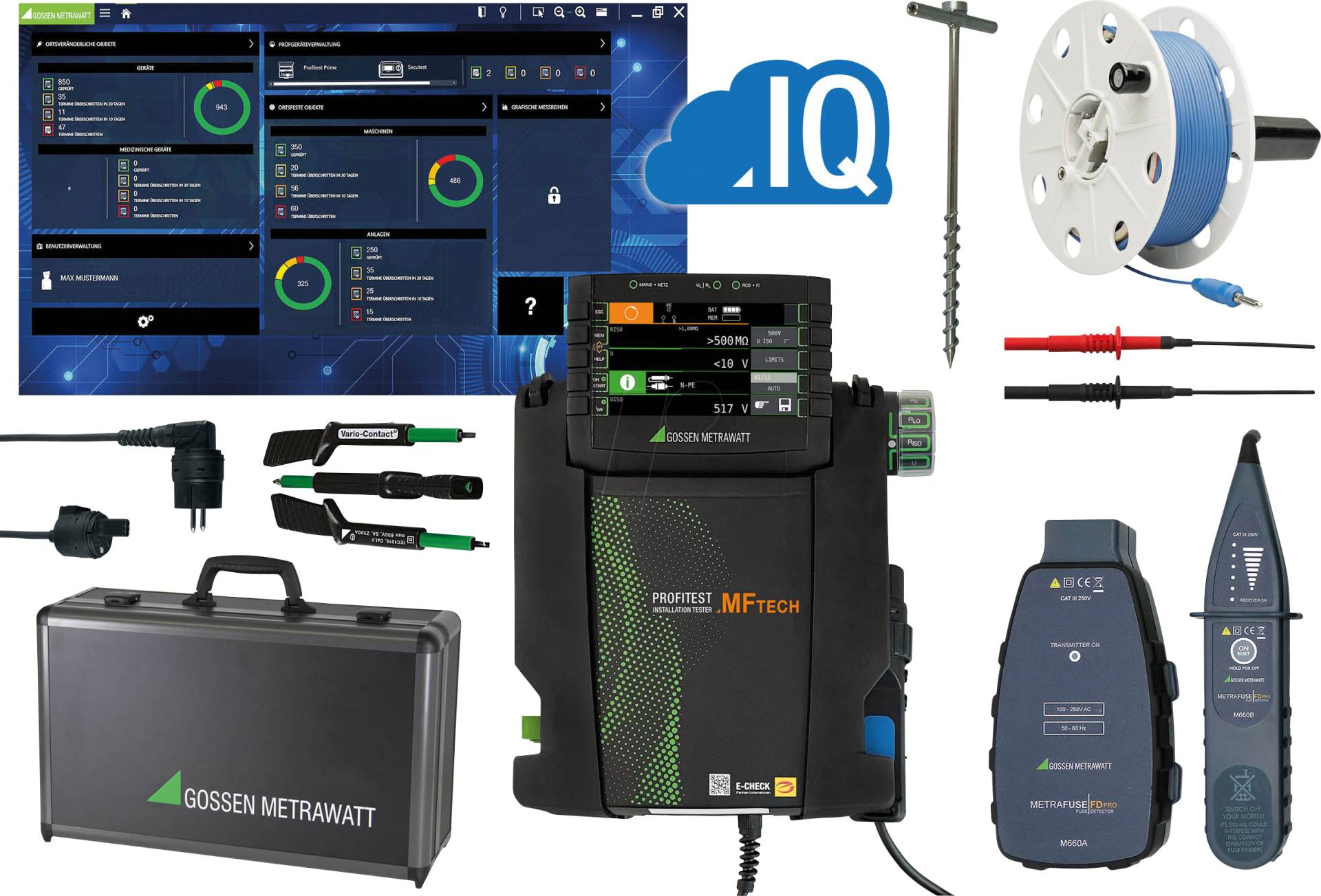 PROFI MF TECH MP - Prüfgerät PROFiTEST MF TECH, Meister-Set PROFI MF TECH MP - Prüfgerät PROFiTEST MF TECH, Meister-Set von Gossen Metrawatt