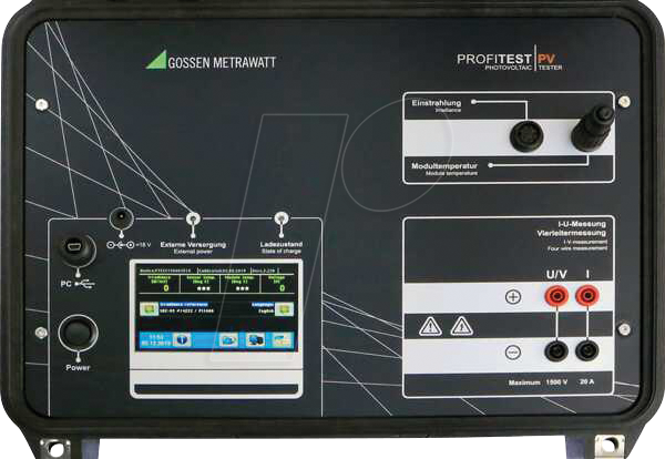 PROFI PV 1500 - Peakleistungs- und Kennlinienmessgerät PROFITEST PV 1500 von Gossen Metrawatt