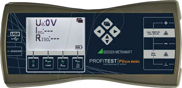 PROFI PV SUN MEM - Prüfgerät für PV-Module und -Strings PROFITEST PV SUN MEMO von Gossen Metrawatt