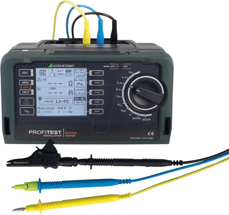 PROFITEST INTRO - Prüfgerät PROFITEST INTRO, für DIN VDE 0100-600 / IEC 60364-6 von Gossen Metrawatt