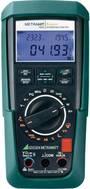 GOSSEN METRAWATT Hand-Multimeter digital METRAHIT Energy DAkkS kalibriert CAT III 600 V, CAT IV 300 (M249A) von Gossen