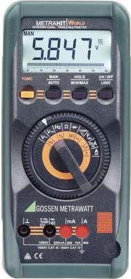 GOSSEN METRAWATT Hand-Multimeter digital METRAHIT World DAkkS kalibriert CAT III 1000 V, CAT IV 600 (M206A) von Gossen