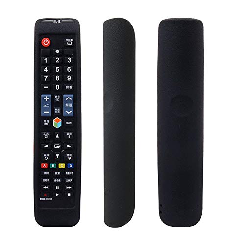 gostcai Silikon Schutzhülle, Remote Hülle, Weiche Silikonhülle, Universal Fernbedienung Shell, Soft Silicone Protective Case für TV AA59-BN59-01178R / L-Fernbedienung (Schwarz) von Gostcai