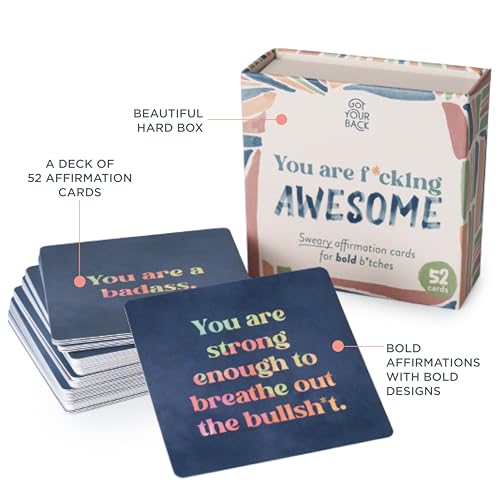Got Your Back Affirmationskarten You are Fu*cking Awesome - Sweary von Got Your Back