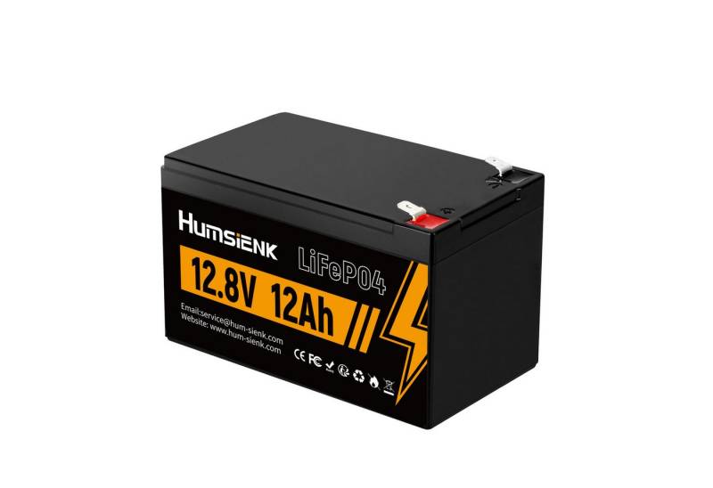 Humsienk 12V12Ah LiFePO4Akku-langlebiger wiederaufladbarer Akku,Sicherheits-BMS Akku 12000 mAh, Geeignet für Automobile, Gartenarbeit,Schifffahrt,Trolling, Wohnmobile von Humsienk