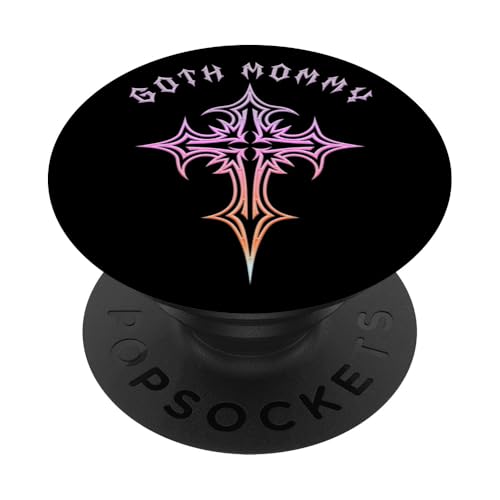 Goth Mommy! Gothic Cross Y2K Alt Ästhetisches Emo Motiv PopSockets Klebender PopGrip Goth Mommy! Gothic Cross Y2K Alt Ästhetisches Emo Motiv PopSockets Klebender PopGrip von Goth Cross Designs