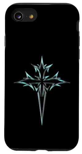 Gothic Cross Y2K Alt Ästhetisches Emo Motiv Hülle für iPhone SE (2020) / 7 / 8 von Goth Cross Designs