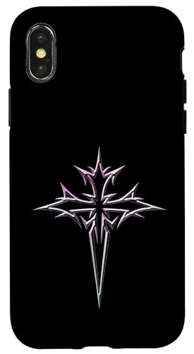 Gothic Cross Y2K Alt Ästhetisches Emo Motiv Hülle für iPhone X/XS Gothic Cross Y2K Alt Ästhetisches Emo Motiv Hülle für iPhone X/XS von Goth Cross Designs