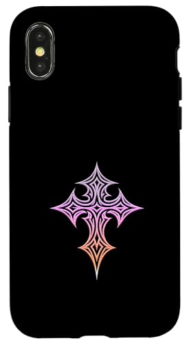 Gothic Cross Y2K Alt Ästhetisches Emo Motiv Hülle für iPhone X/XS Gothic Cross Y2K Alt Ästhetisches Emo Motiv Hülle für iPhone X/XS von Goth Cross Designs