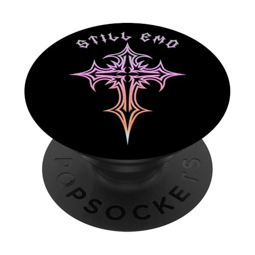 Still Emo! Gothic Cross Y2K Alt Ästhetisches Emo Motiv PopSockets Klebender PopGrip Still Emo! Gothic Cross Y2K Alt Ästhetisches Emo Motiv PopSockets Klebender PopGrip von Goth Cross Designs