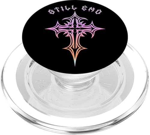 Still Emo! Gothic Cross Y2K Alt Ästhetisches Emo Motiv PopSockets PopGrip für MagSafe Still Emo! Gothic Cross Y2K Alt Ästhetisches Emo Motiv PopSockets PopGrip für MagSafe von Goth Cross Designs