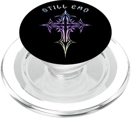 Still Emo! Gothic Cross Y2K Alt Ästhetisches Emo Motiv PopSockets PopGrip für MagSafe Still Emo! Gothic Cross Y2K Alt Ästhetisches Emo Motiv PopSockets PopGrip für MagSafe von Goth Cross Designs