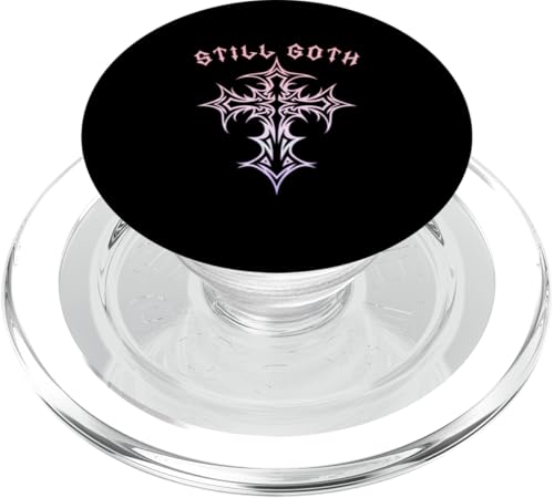 Still Goth! Gothic Cross Y2K Alt Ästhetisches Emo Motiv PopSockets PopGrip für MagSafe Still Goth! Gothic Cross Y2K Alt Ästhetisches Emo Motiv PopSockets PopGrip für MagSafe von Goth Cross Designs