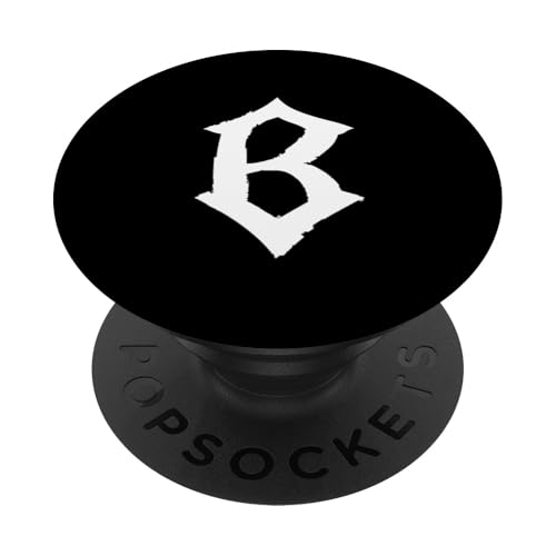 B Buchstabe Monogramm / Goth Ästhetischer Name beginnend mit B PopSockets Klebender PopGrip B Buchstabe Monogramm / Goth Ästhetischer Name beginnend mit B PopSockets Klebender PopGrip von Goth and Emo Designs