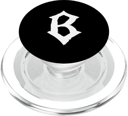 B Buchstabe Monogramm / Goth Ästhetischer Name beginnend mit B PopSockets PopGrip für MagSafe B Buchstabe Monogramm / Goth Ästhetischer Name beginnend mit B PopSockets PopGrip für MagSafe von Goth and Emo Designs
