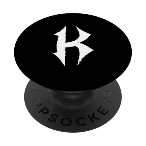 K-Buchstaben-Monogramm / Goth Ästhetischer Name beginnend mit K PopSockets Klebender PopGrip K-Buchstaben-Monogramm / Goth Ästhetischer Name beginnend mit K PopSockets Klebender PopGrip von Goth and Emo Designs