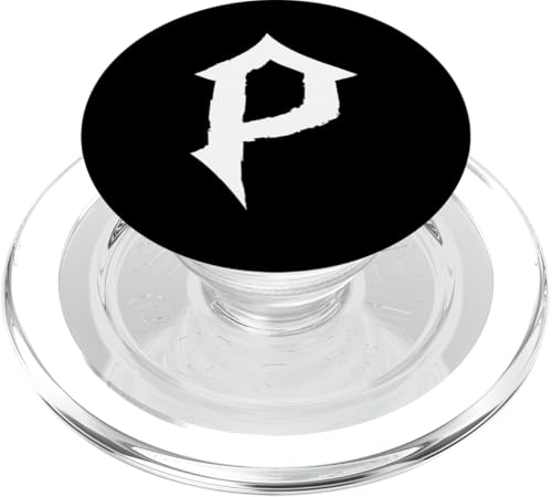 P-Buchstaben-Monogramm / Gothic-Stil, ästhetischer Name beginnend mit P PopSockets PopGrip für MagSafe P-Buchstaben-Monogramm / Gothic-Stil, ästhetischer Name beginnend mit P PopSockets PopGrip für MagSafe von Goth and Emo Designs