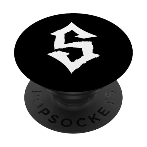 S-Buchstaben-Monogramm / Goth Ästhetischer Name beginnend mit S PopSockets Klebender PopGrip S-Buchstaben-Monogramm / Goth Ästhetischer Name beginnend mit S PopSockets Klebender PopGrip von Goth and Emo Designs