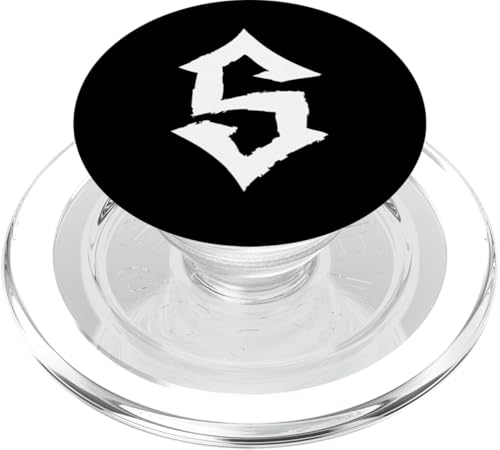 S-Buchstaben-Monogramm / Goth Ästhetischer Name beginnend mit S PopSockets PopGrip für MagSafe von Goth and Emo Designs