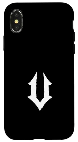 U-Buchstaben-Monogramm / Goth Ästhetischer Name beginnend mit U Hülle für iPhone X/XS von Goth and Emo Designs
