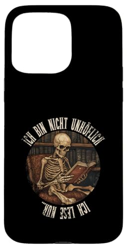 Ich bin nicht unhöflich! Ich lese nur... Goth Leseliebhaber Hülle für iPhone 15 Pro Max Ich bin nicht unhöflich! Ich lese nur... Goth Leseliebhaber Hülle für iPhone 15 Pro Max von Gothic Book Lover Designs