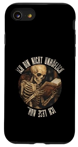 Ich bin nicht unhöflich! Ich lese nur... Goth Leseliebhaber Hülle für iPhone SE (2020) / 7 / 8 von Gothic Book Lover Designs