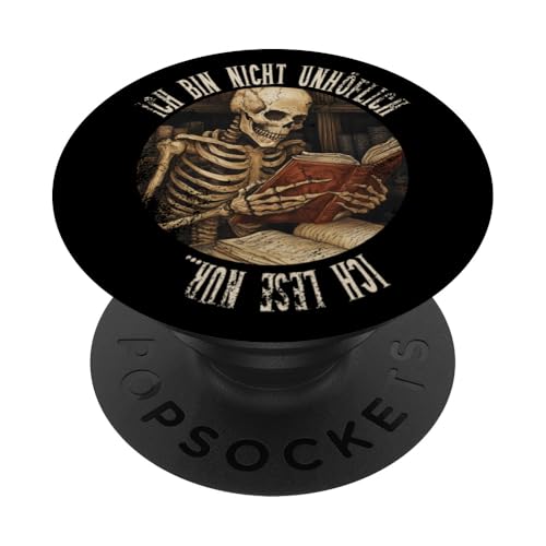 Ich bin nicht unhöflich! Ich lese nur... Goth Leseliebhaber PopSockets Klebender PopGrip Ich bin nicht unhöflich! Ich lese nur... Goth Leseliebhaber PopSockets Klebender PopGrip von Gothic Book Lover Designs